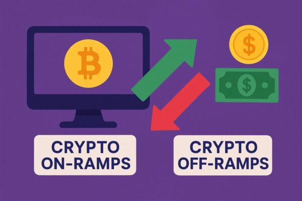 Crypto on-ramps and off-ramps