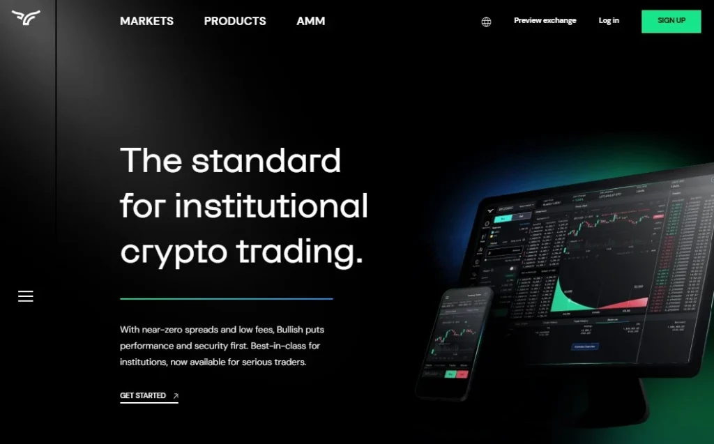 Bullish Exchange Interface
